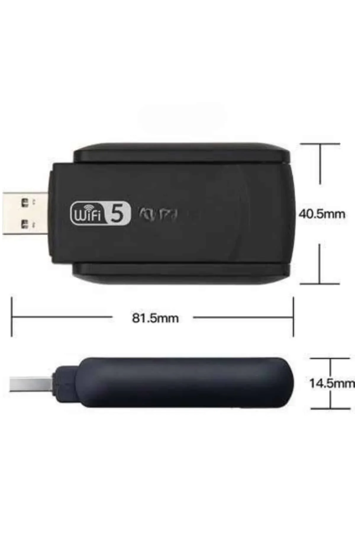 Wifi Alıcı Dual Band Usb 3.0 Adaptör Kablosuz Windows 7/8/10/11 görsel 5