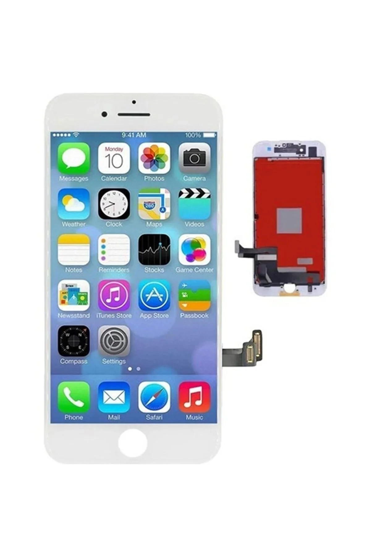Iphone 7 Lcd Ekran Beyaz A Kalite görsel 2