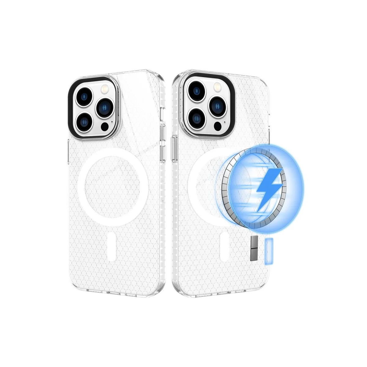 Apple İphone 14 Pro Kılıf Beta Magneticsafe Silikon - Şeffaf görsel 2