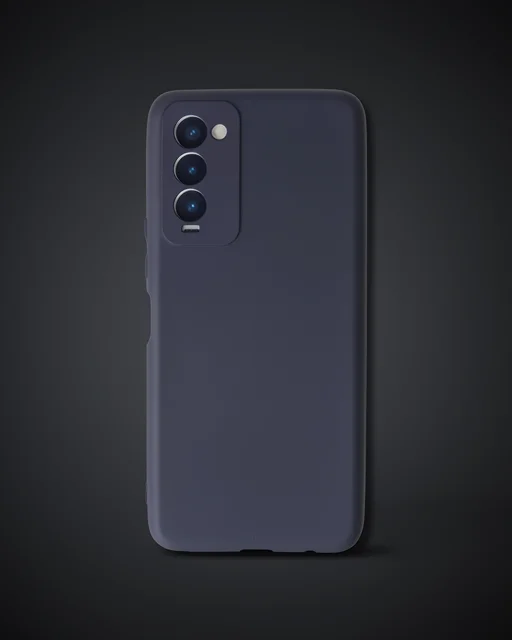Tecno Camon 18 Kılıf First Silikon - Lacivert