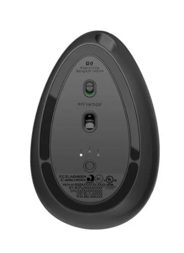 Mx Vertıcal Gelişmiş Ergonomik Dikey Kablosuz Usb Mouse Siyah 910-005448 görsel 3