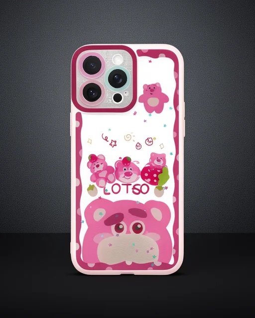 Apple İphone 14 Pro Max Kılıf Sweet Desenli Silikon Kapak - Pembe