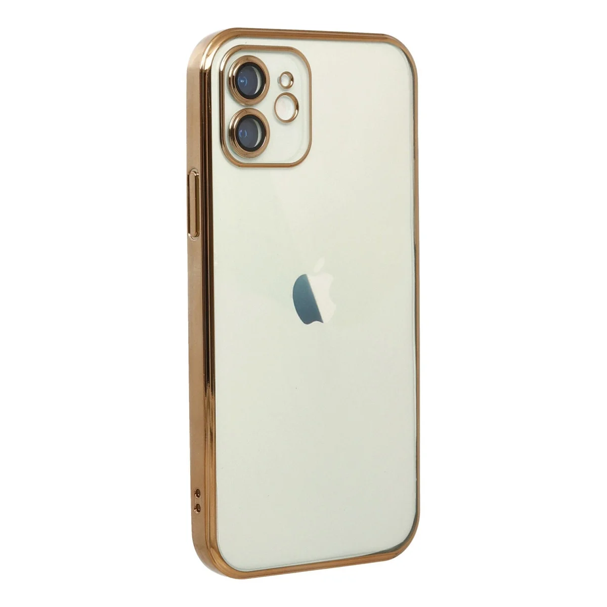 Apple İphone 12 Kılıf Razer Lensli Silikon - Gold görsel 3