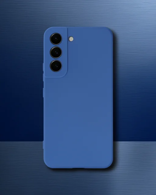 Samsung Galaxy S23 Kılıf Nano İçi Kadife Silikon - Mavi