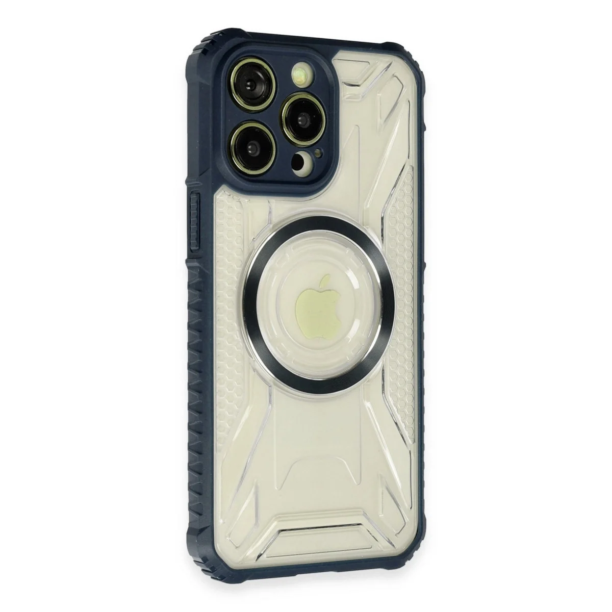 Apple İphone 14 Pro Kılıf Prag Magneticsafe Kapak - Lacivert görsel 2