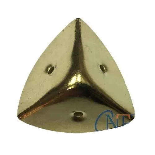 Dekoratif, Kutu, Sandık Köşesi - 45x28 Mm, Büyük, Sarı, 100 Adet