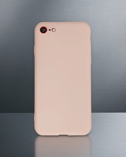 Apple İphone 7 Kılıf First Silikon - Pudra