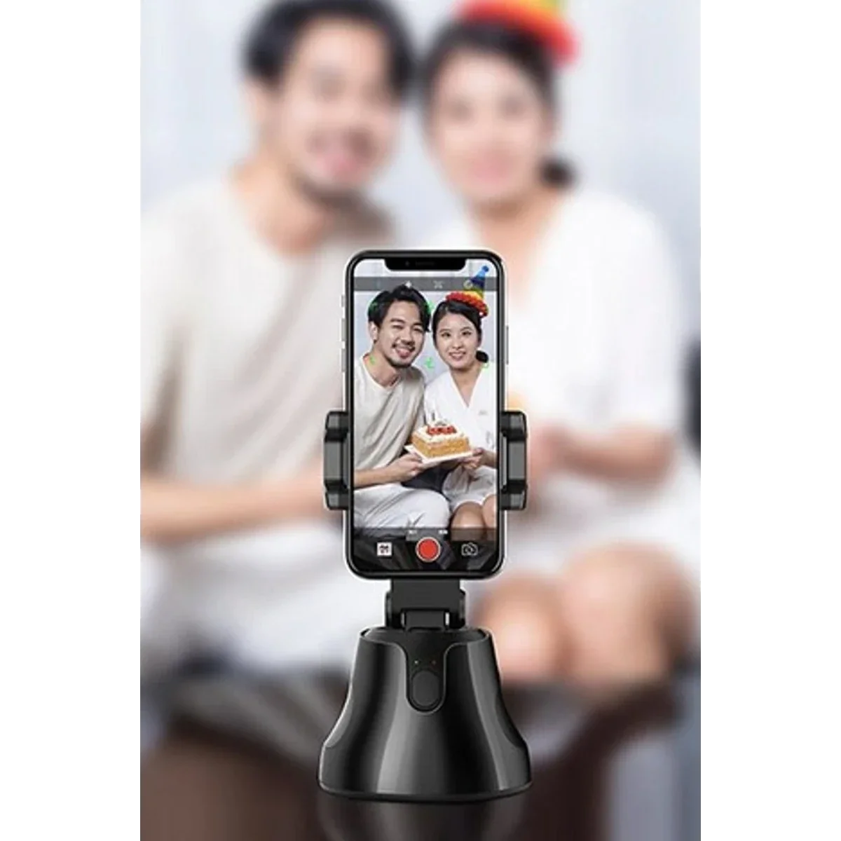 Apai Genie 360 Derece Takip Etme Özellikli Selfie Gimbal - Siyah görsel 3