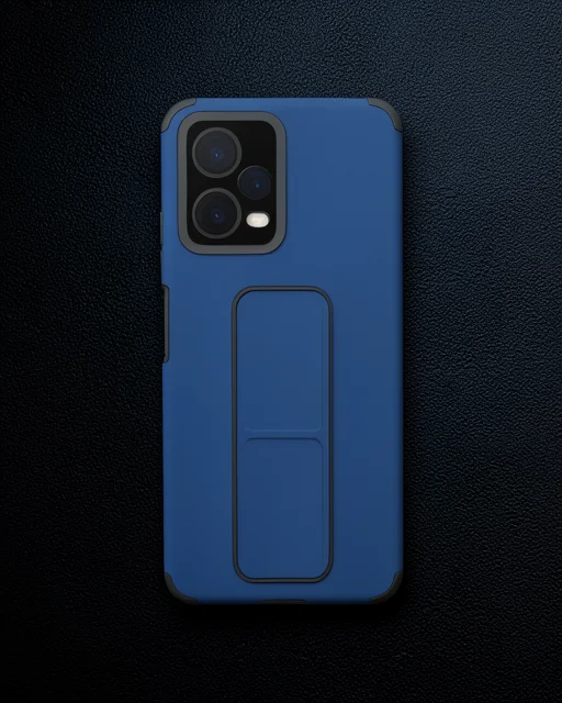 Xiaomi Poco X5 5g Kılıf Mega Standlı Silikon - Mavi