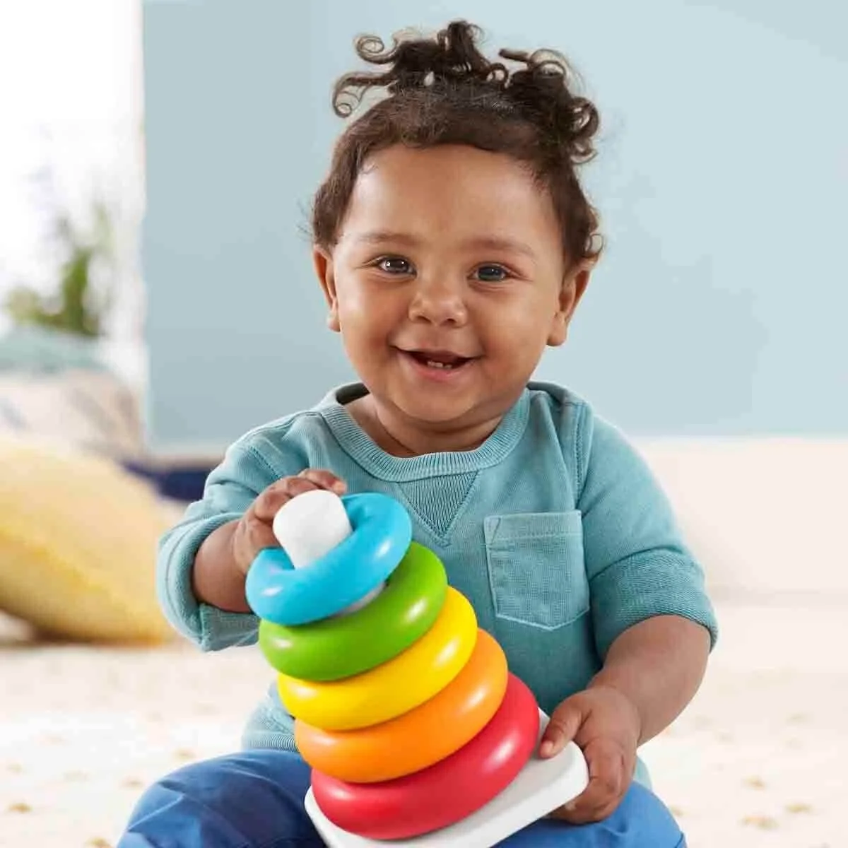 GRF09 Fisher-Price Doğa Dostu Renkli Halkalar görsel 5