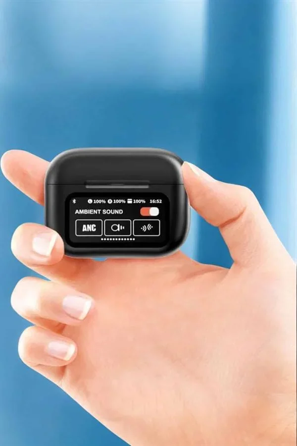 Bluetooth Kulaklık Kablosuz Ekranlı ANC/ENC Destekli Dokunmatik görsel 5