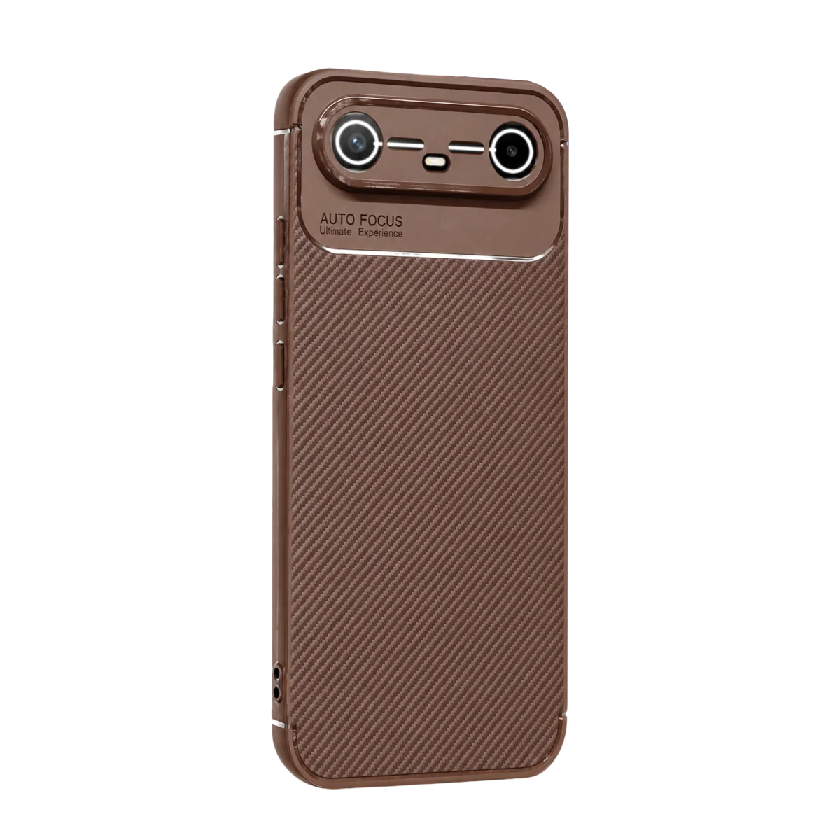 Tecno Spark Slim 5G Auto Focus Karbon Kapak - Kahverengi görsel 3