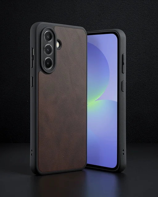 Samsung Galaxy A35 5g Kılıf Aras Deri Kapak - Bordo