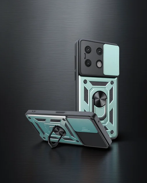 Xiaomi Redmi Note 13 4g Kılıf Pars Lens Yüzüklü Silikon - Yeşil