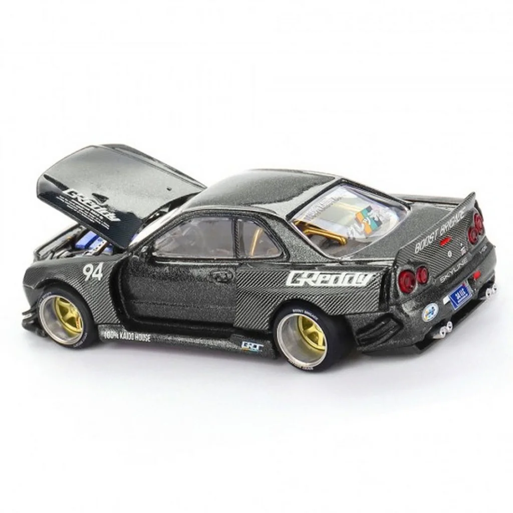 1/64 MODEL ARAÇ KaidoHouse Skyline GT-R (R34) Kaido Works GReddy V2 görsel 5