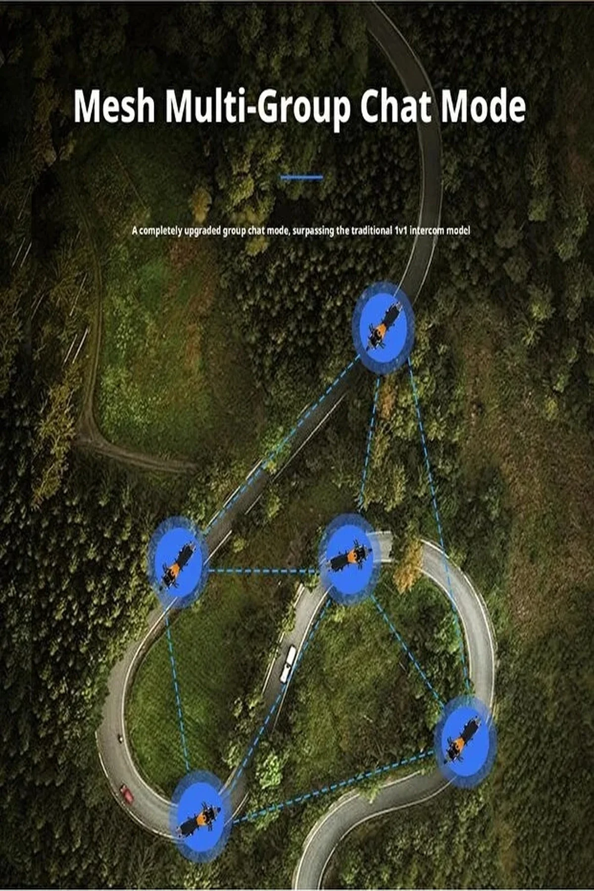 C2 4 kişi Eşleşmeli Motosiklet Kask Kulaklığı intercom Su Geçirmez BT 6.0 görsel 6