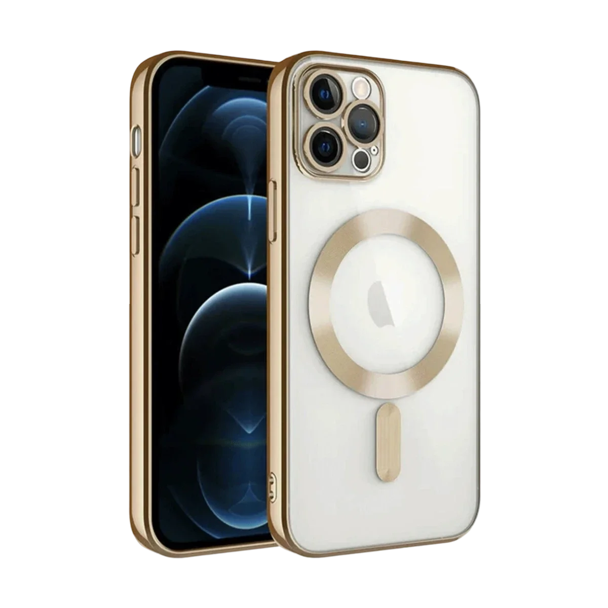 Apple iPhone 13 Pro Kılıf Kross Magneticsafe Kapak - Gold