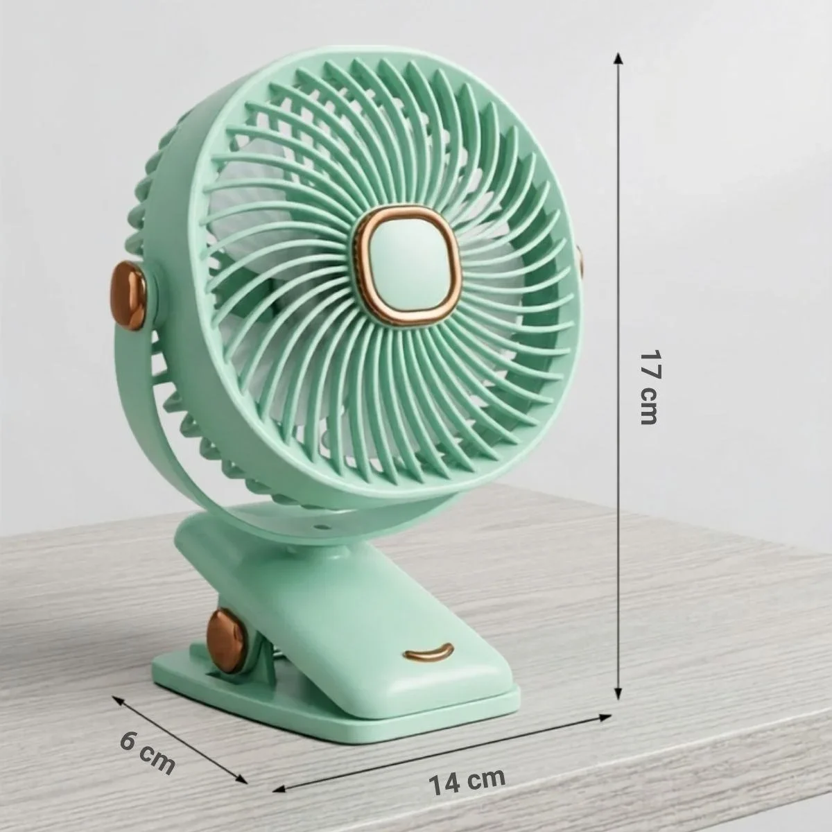 3 Kademeli Mandallı Masaüstü Fan – 360° Tam Tur Dönebilen Oynar Başlıklı Duvara Monte Edilebilen ni Fan ZB113 görsel 5