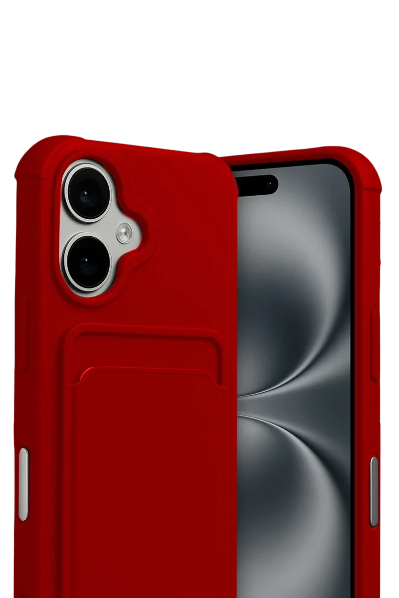 Apple iPhone 17 Kelvin Kartvizitli Silikon - Kırmızı görsel 2