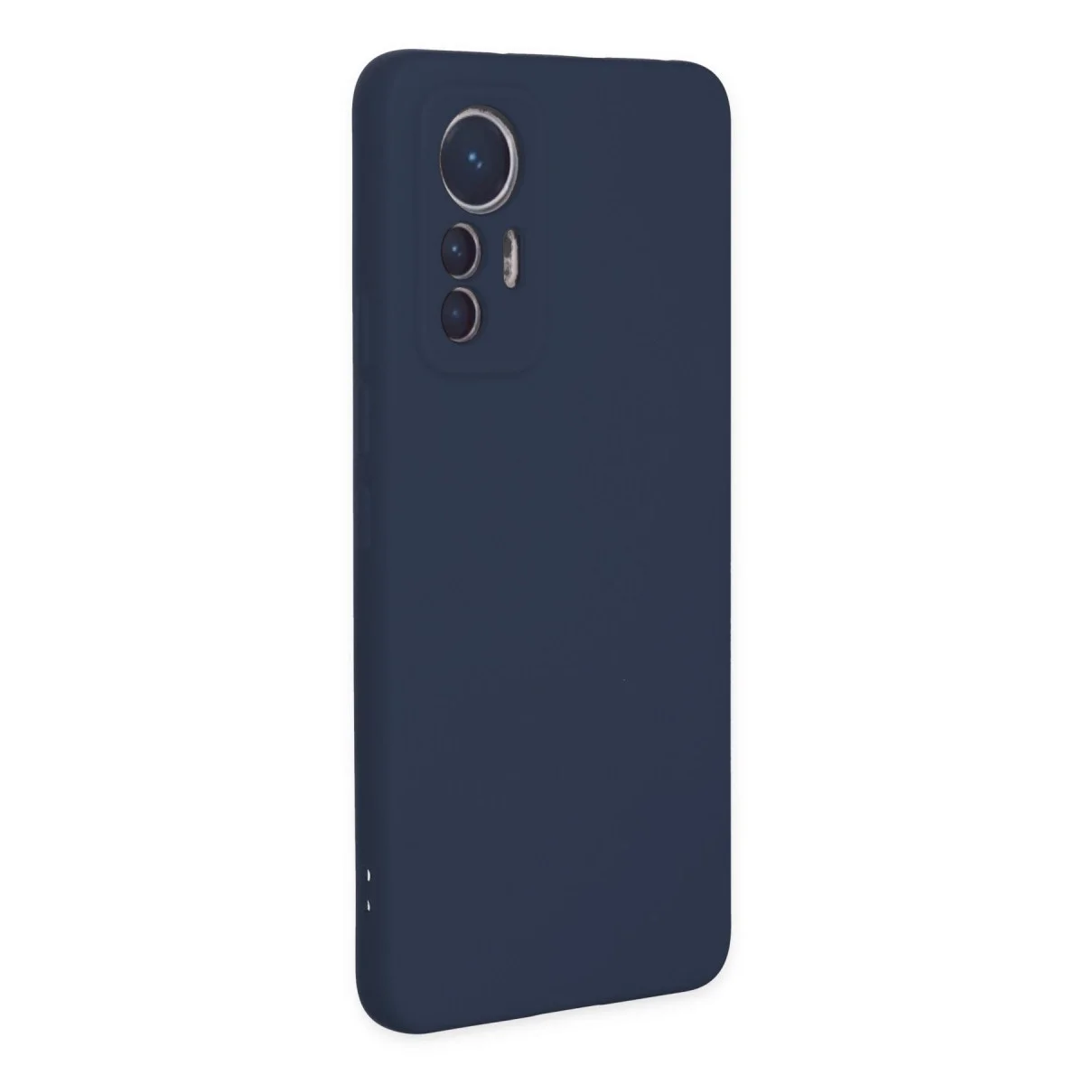 Xiaomi Mi 12 Lite Kılıf Nano İçi Kadife Silikon - Lacivert görsel 2