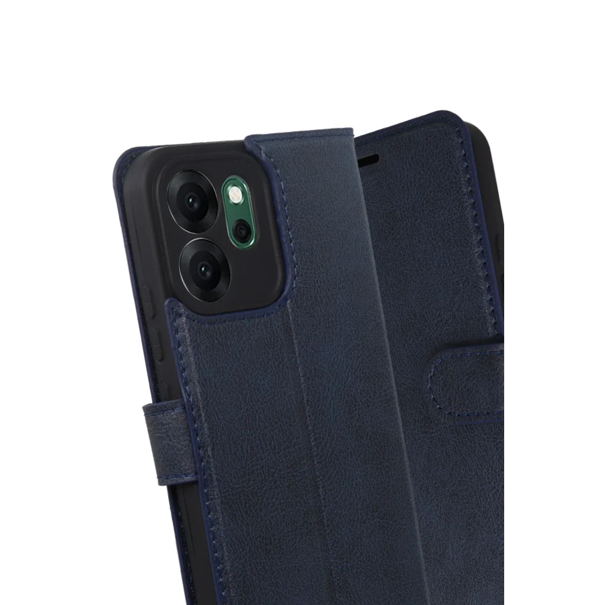 Oppo Reno 14F Trend S Plus Kapaklı Kılıf - Lacivert görsel 3