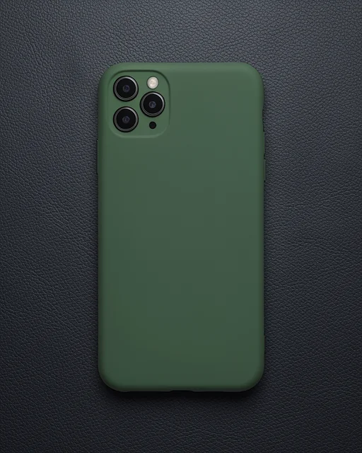 Apple İphone 11 Pro Max Kılıf Nano İçi Kadife Silikon- Yeşil