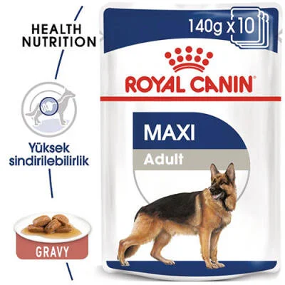 Maxi Adult Gravy Yetişkin Köpek Konservesi 10 Adet 140 Gr