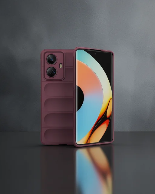 Realme 10 Pro 5g Kılıf Optimum Silikon - Bordo