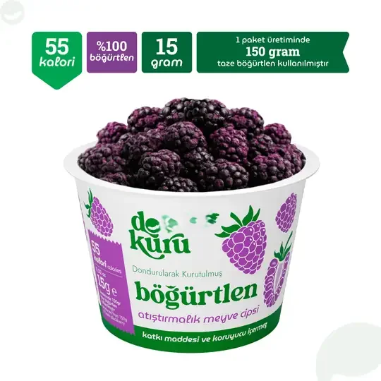 Böğürtlen Atıştırmalık Meyve Cipsi 15gr görsel 2