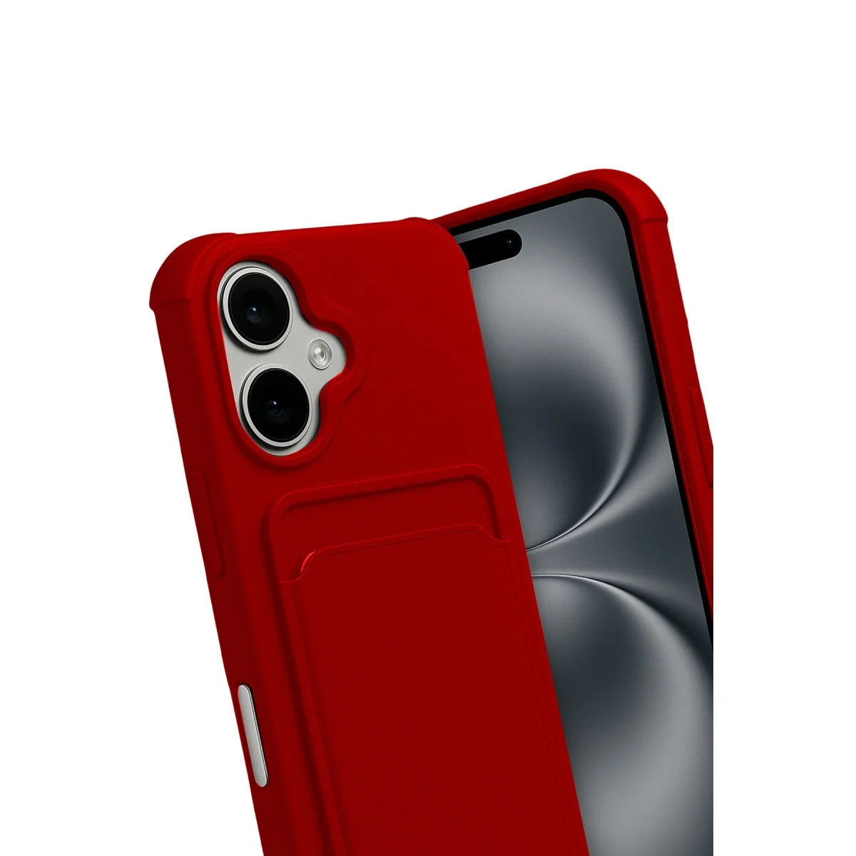 Apple İphone 17 Kelvin Kartvizitli Silikon - Kırmızı görsel 3