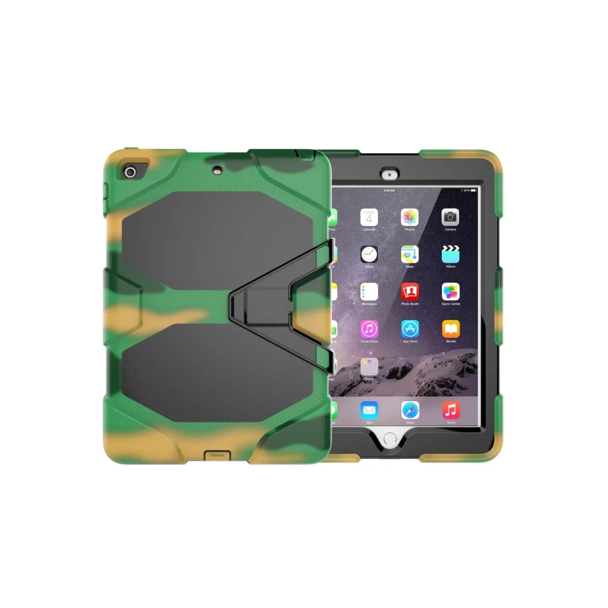 Apple iPad 5 Air 9.7 Kılıf Griffin Tablet Kapak - Kamuflaj