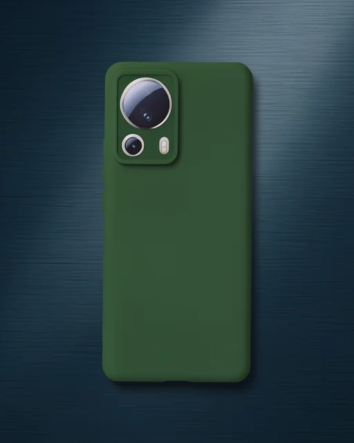 Xiaomi Mi 13 Lite Kılıf Nano İçi Kadife Silikon - Koyu Yeşil