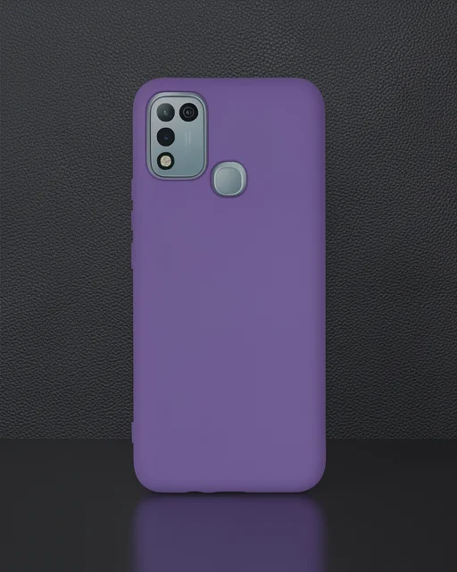İnfinix Hot 10 Play Kılıf Nano İçi Kadife Silikon - Mor