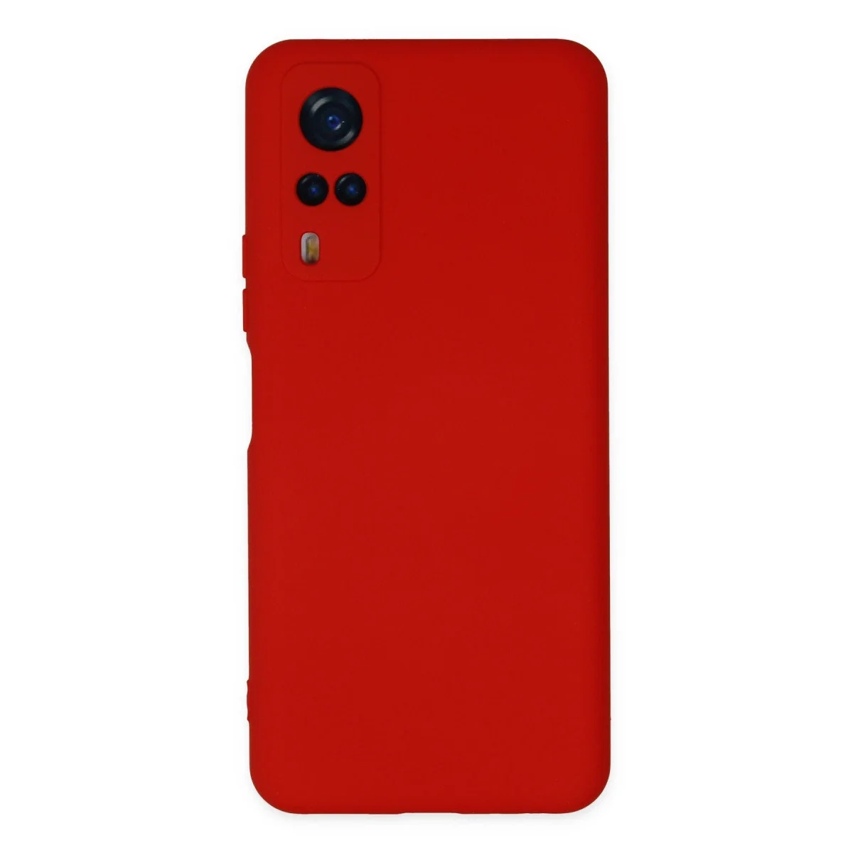 Vivo Y53s Kılıf Nano İçi Kadife Silikon - Kırmızı görsel 2