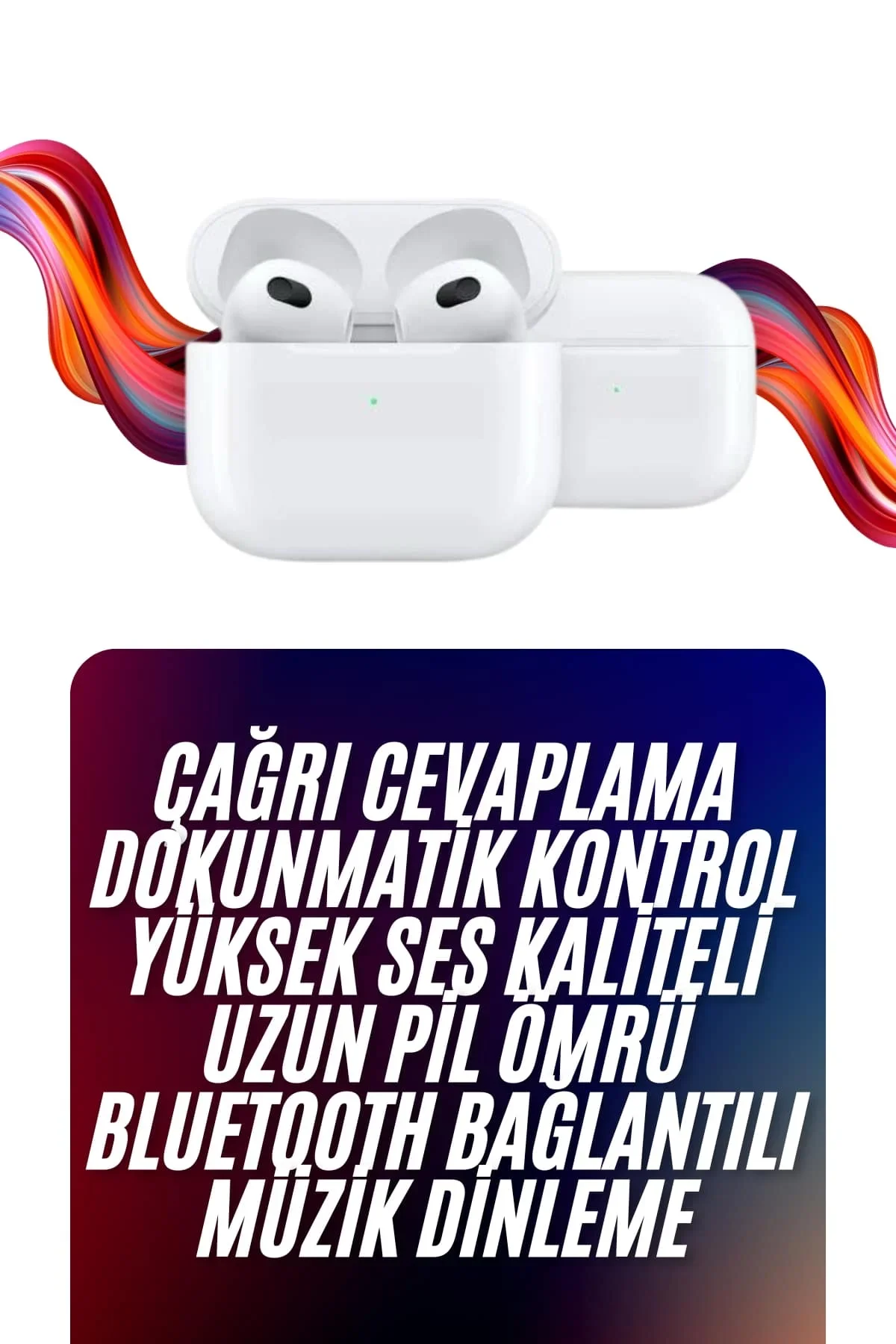 Yeni Nesil Kulak İçi Bluetooth Kulaklık Kablosuz Sesli Asistan görsel 2