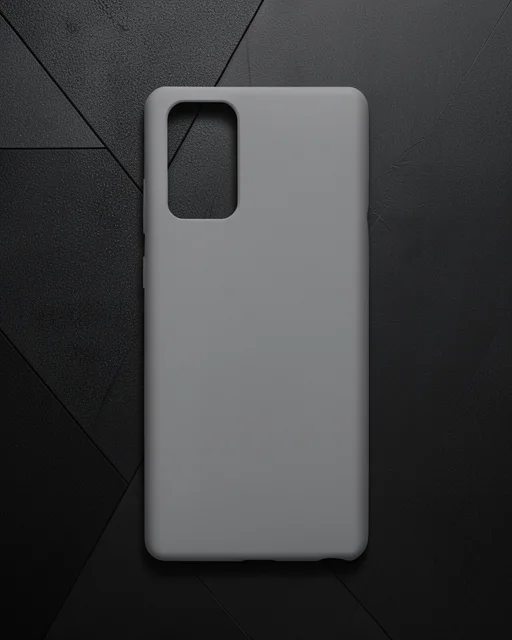 Samsung Galaxy Note 20 Kılıf Nano İçi Kadife Silikon - Gri