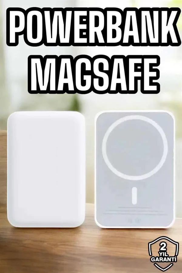 Magsafe Kablosuz Batarya Yüksek Performanslı Manyetik Tasarım Hızlı Şarj görsel 2