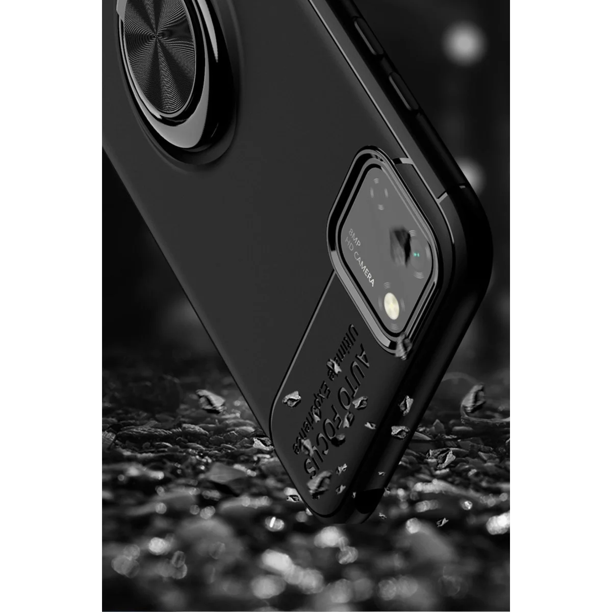 Huawei Y5p Kılıf Range Yüzüklü Silikon - Mavi görsel 3