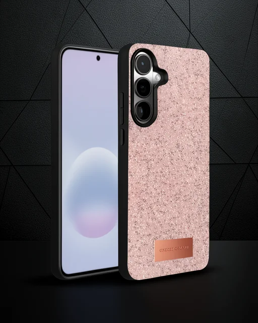 Onegif Samsung Galaxy A57 5g Bright Simli Kapak - Pembe