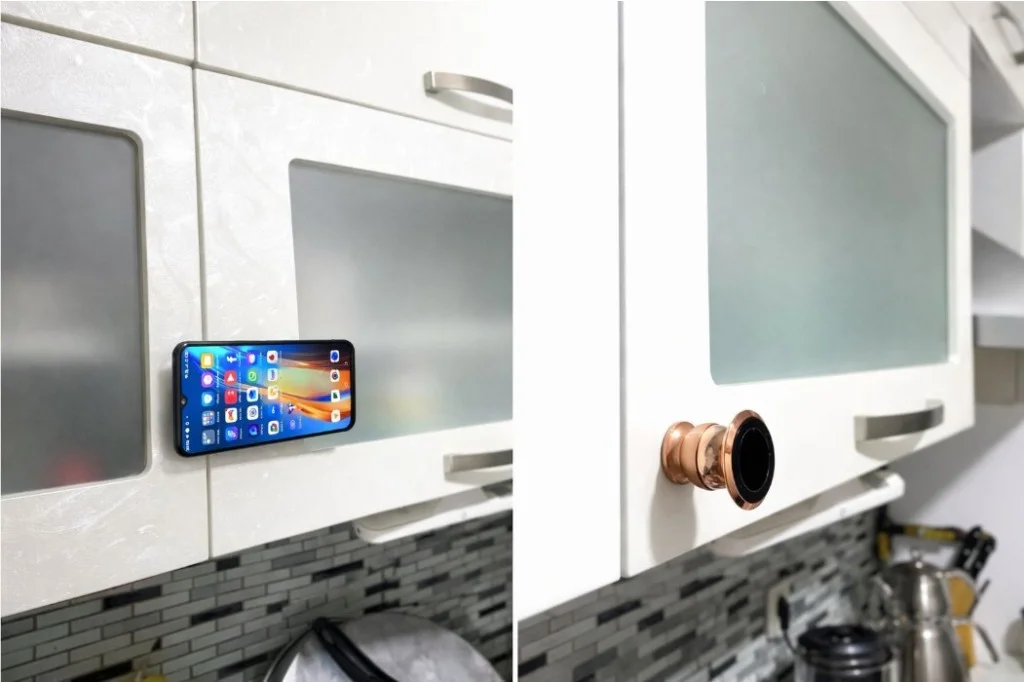 Metal Telefon Tutucu Torpidoya Yapışan Mıknatıslı görsel 2