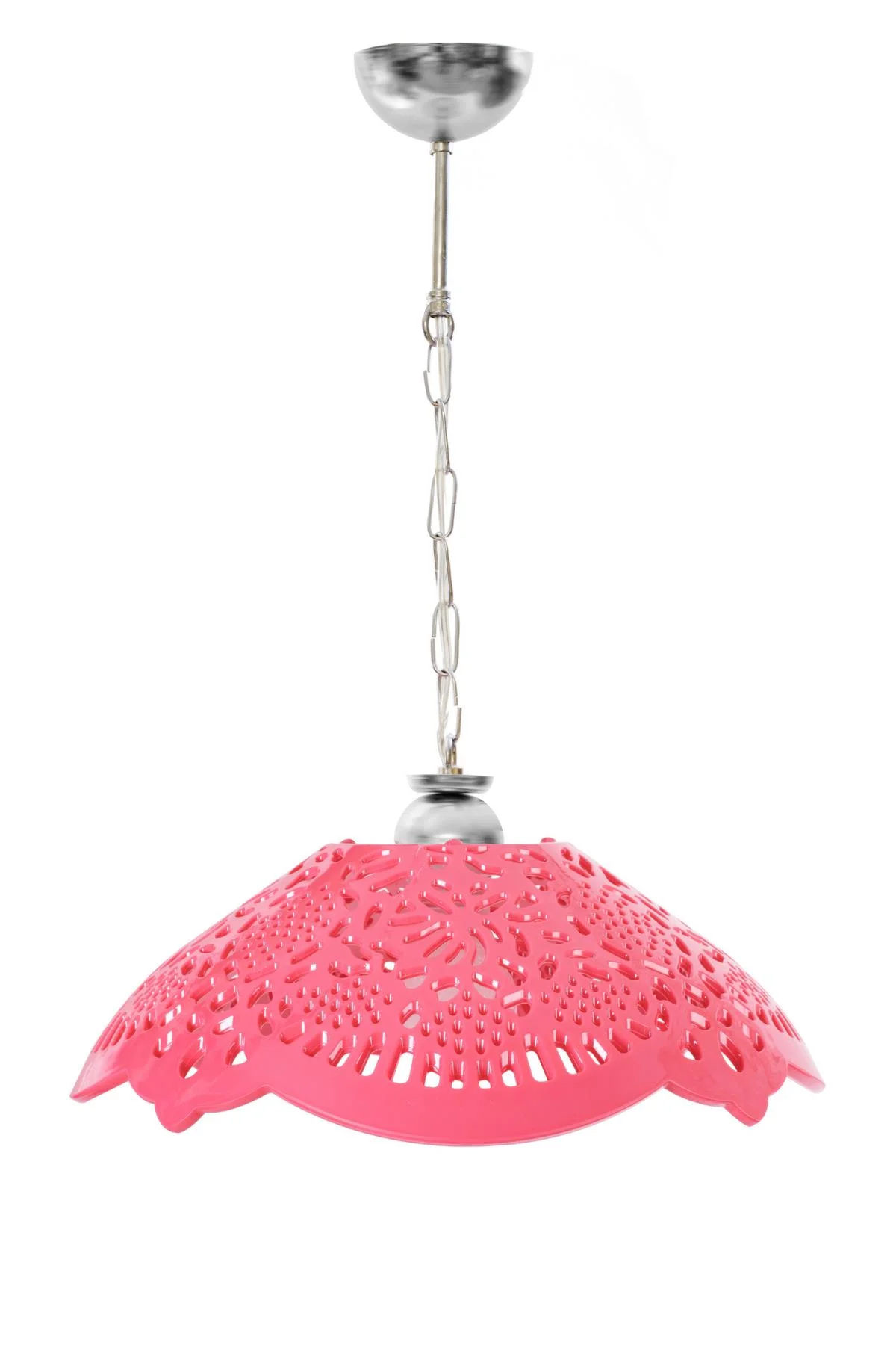 Fuşya Akrilik Avize Soft Pembe Modern Aydınlatma 35x35x12 cm görsel 3