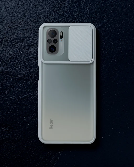 Xiaomi Redmi Note 10 Kılıf Palm Buzlu Kamera Sürgülü Silikon - Turkuaz