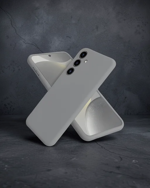 Samsung Galaxy A56 Kılıf First Silikon - Gri