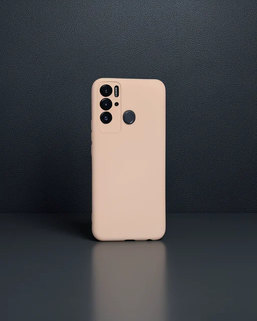 Tecno Pova Neo Kılıf Nano İçi Kadife Silikon - Pudra