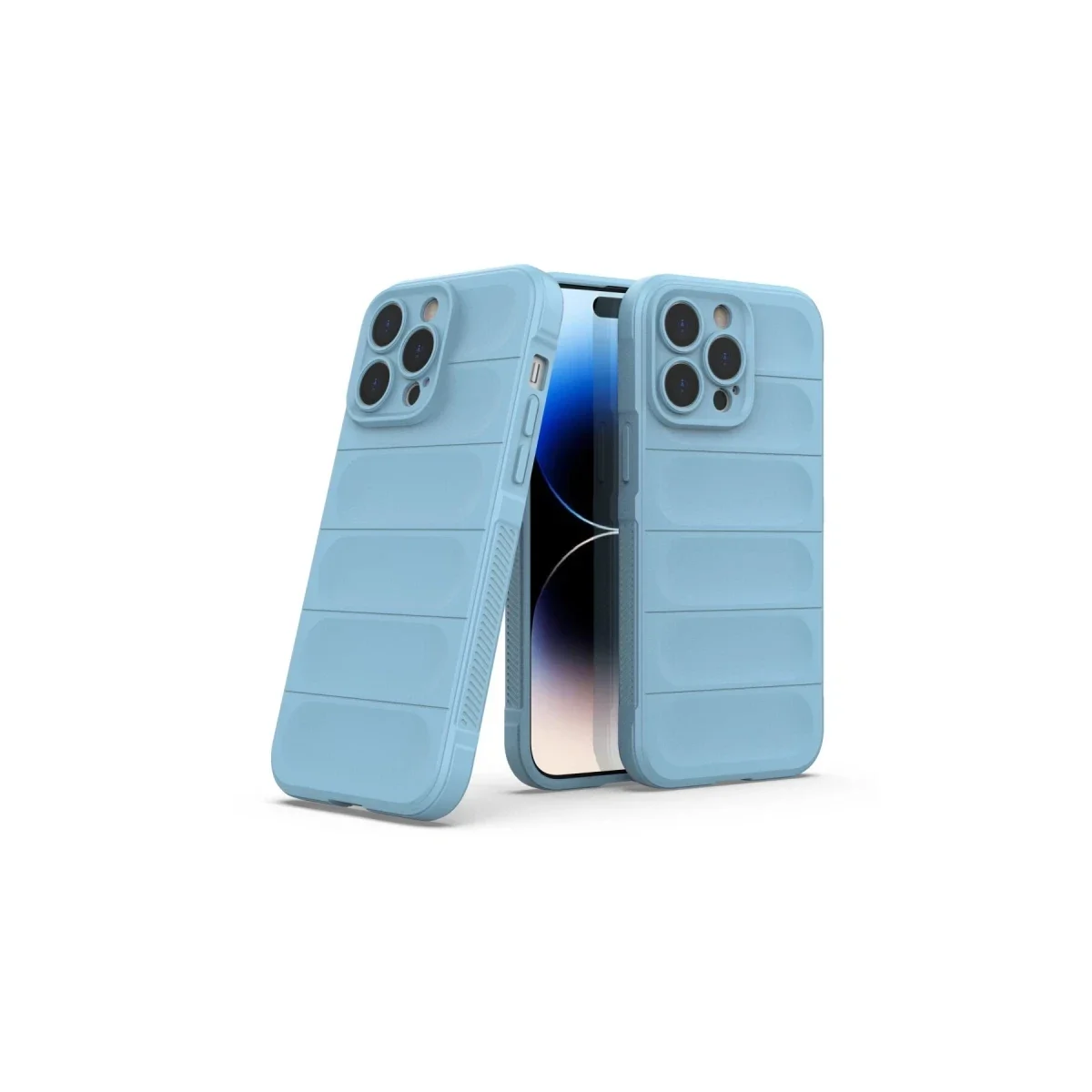 Apple iPhone 15 Pro Kılıf Optimum Silikon - Sky Blue görsel 3