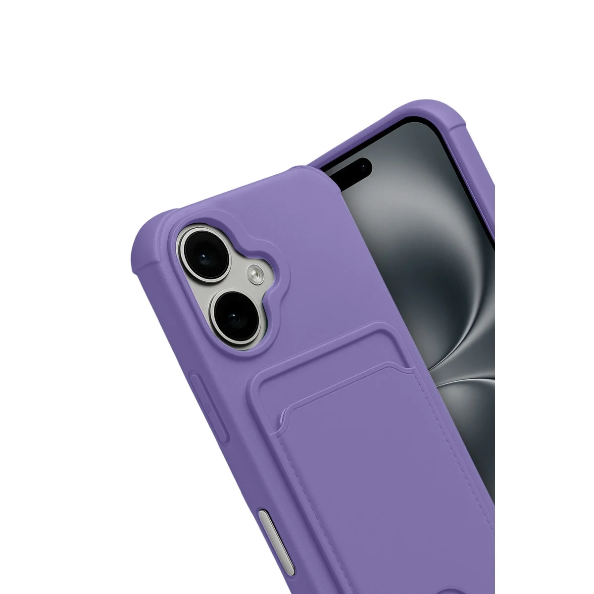 Apple İphone 17 Kelvin Kartvizitli Silikon - Lila görsel 3