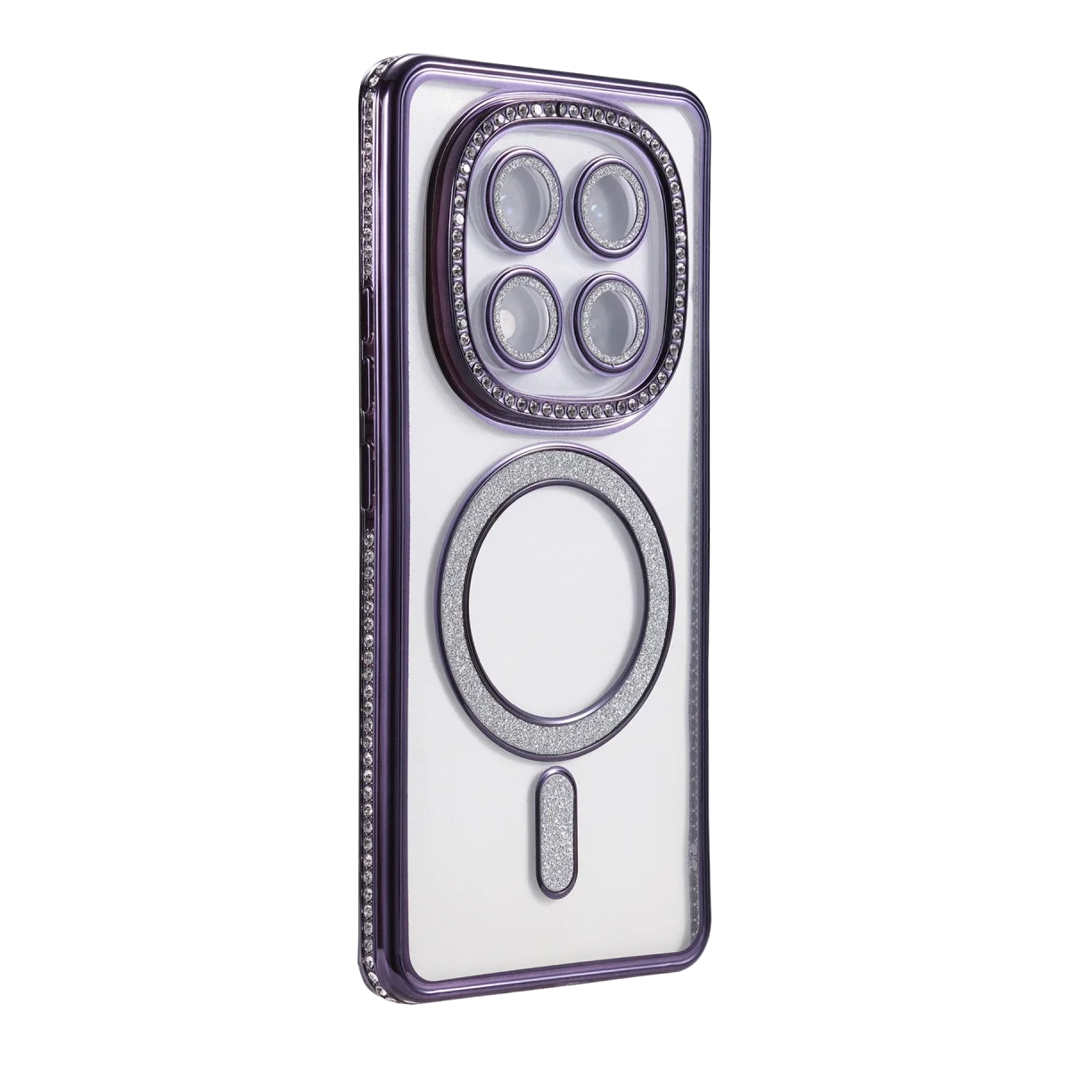 Xiao Red Note 15 4g Joke Simli Magneticsafe Kılıf - Derin Mor görsel 3