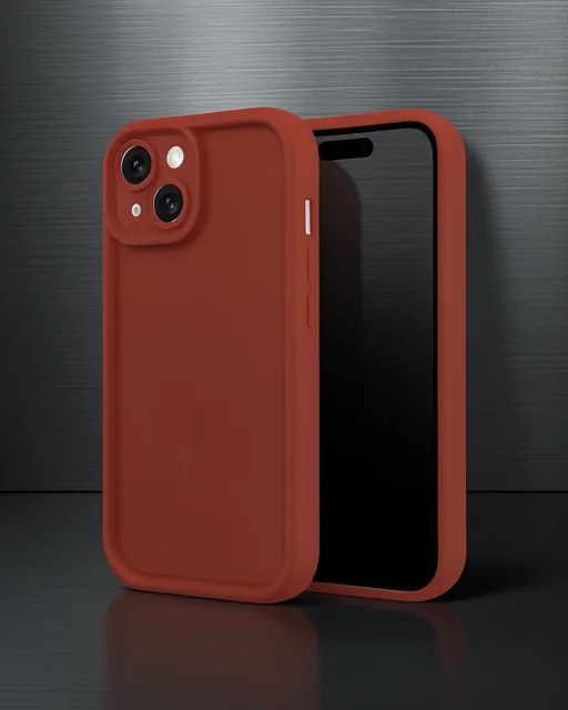 Apple İphone 14 Kılıf Viera Silikon - Bordo