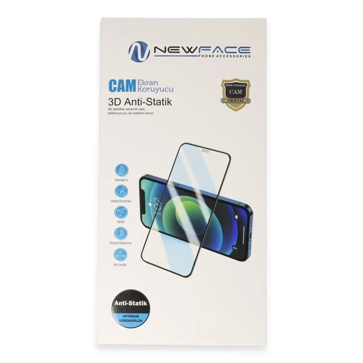 Samsung Galaxy A57 5G 3D Antistatik Cam Ekran Koruyucu görsel 3