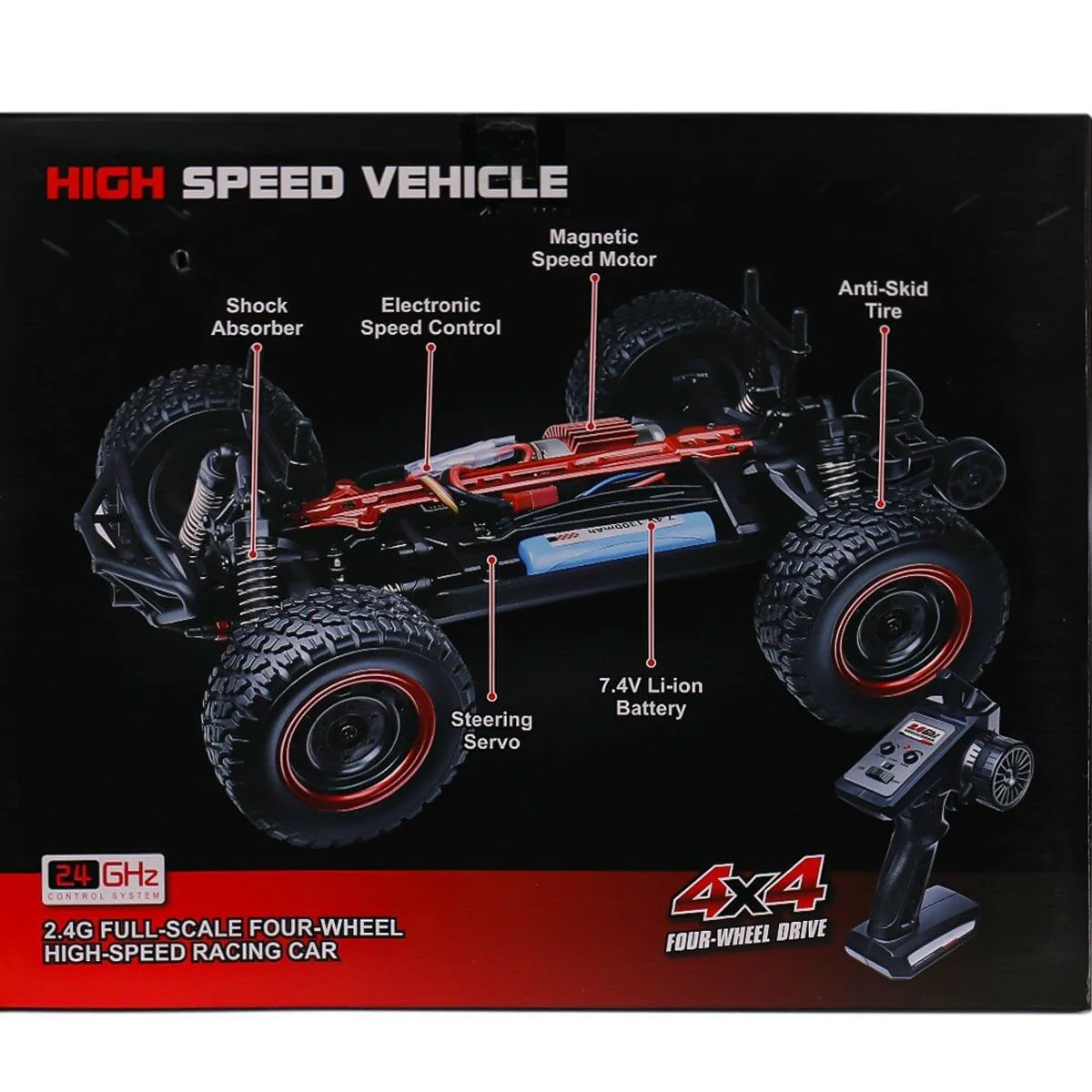 SCY-16106PRC Kumandalı Elektrikli Arazi Aracı 1:16 -Gepettoys görsel 4